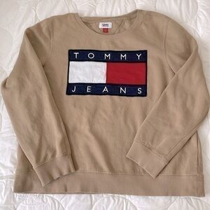 Tommy Jeans Sweatshirt L Beige Tan
